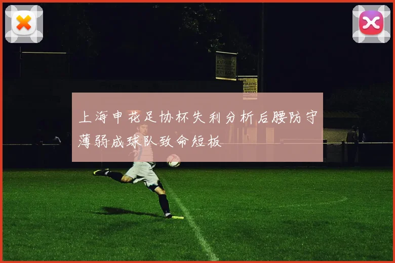 上海申花足协杯失利分析后腰防守薄弱成球队致命短板